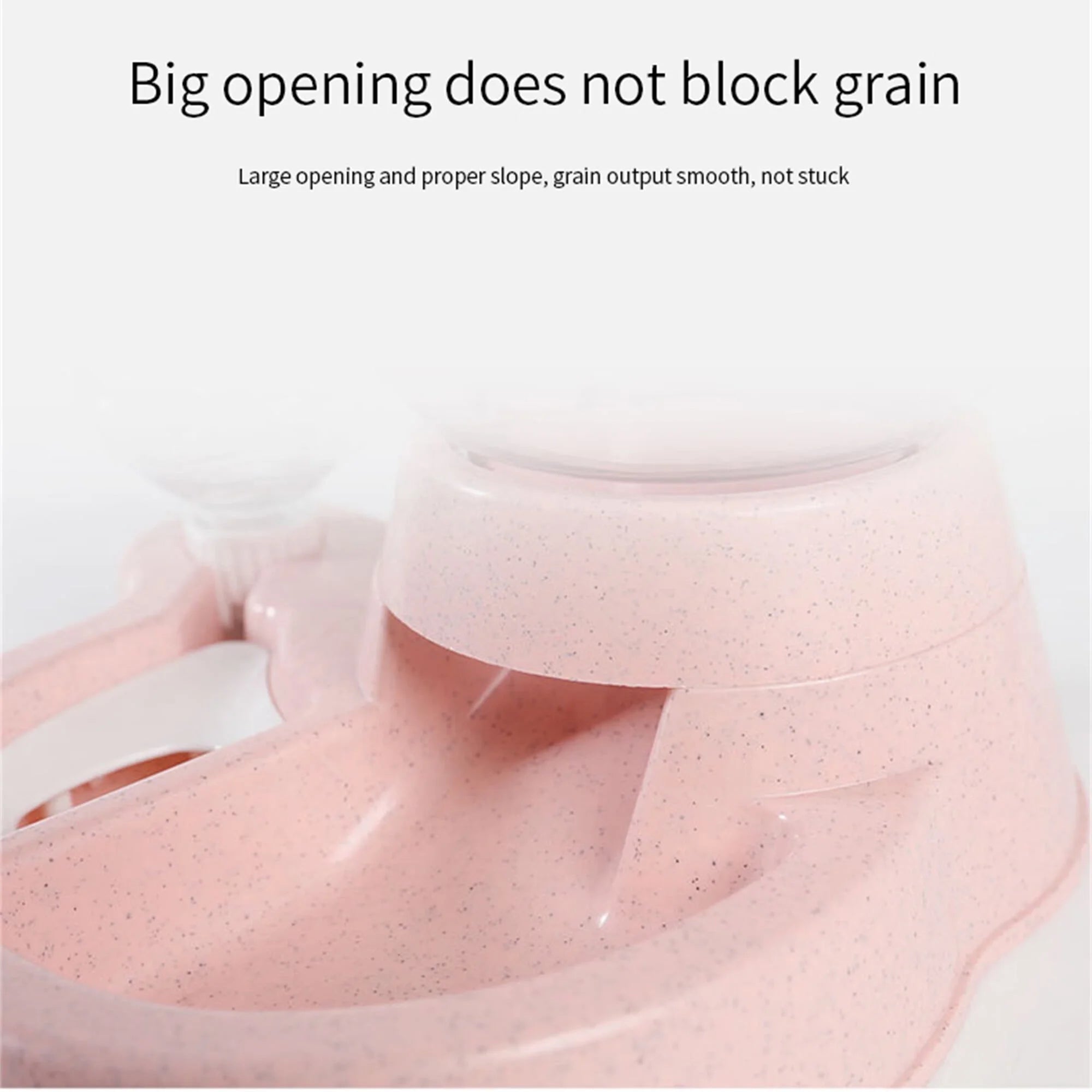 Automatic Dog Cat Feeder and Water Dispenser, Gravity Feeder Waterer, with Pet Food Bowl for Small Medium Puppy Kitten, Pink