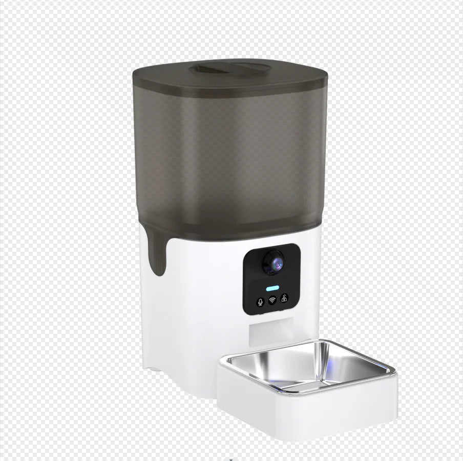 6L Pet Automatic Feeder APP Control with 1080P Camera Timing and Quantitative Smart Dog Feeder Automatic Feeder for Cat Dog