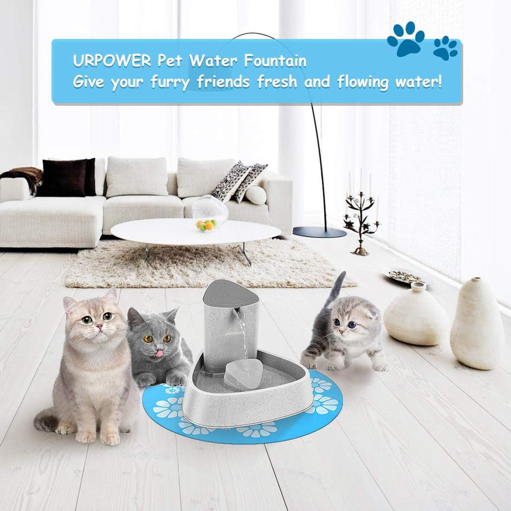 Pet Fountain, Upgraded Automatic Cat Fountain Dog Water Fountain Cat Water Dispenser, Adjustable Water Flow Setting Drinking Fountain Cat Bowl for Cats, Dogs, Pets