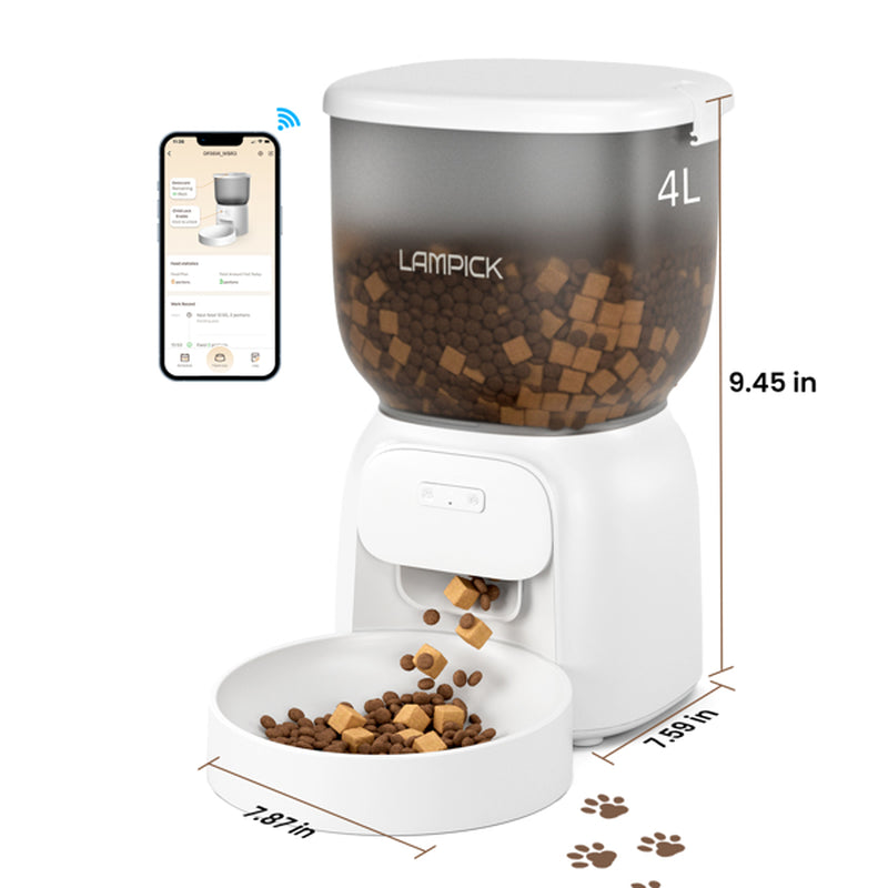 Automatic Cat Feeder - Wifi Cat Food Dispenser with APP Control - FBA Shipping, Amazon Ban