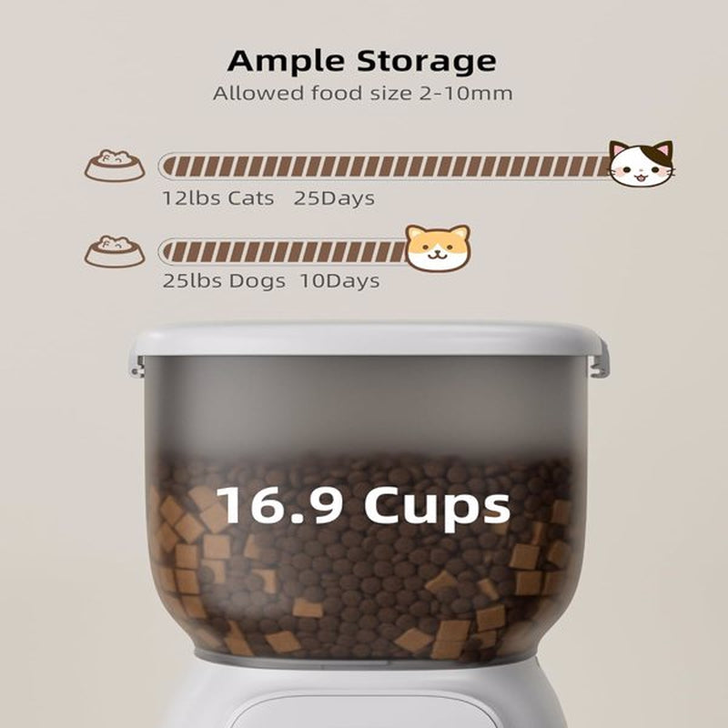 Automatic Cat Feeder - Wifi Cat Food Dispenser with APP Control - FBA Shipping, Amazon Ban
